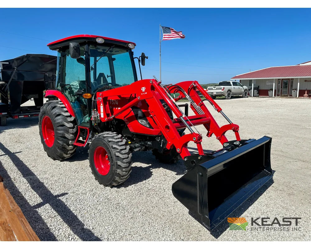 TYM T574HC 55 hp Cab Tractor Hydrostatic Transmission 2,790 lb Capacity Loader Tractors