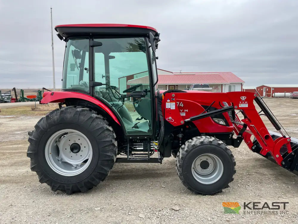 TYM T574HC 55 hp Cab Tractor - Hydrostatic Transmission 2,790 lb Capacity Loader Tractors