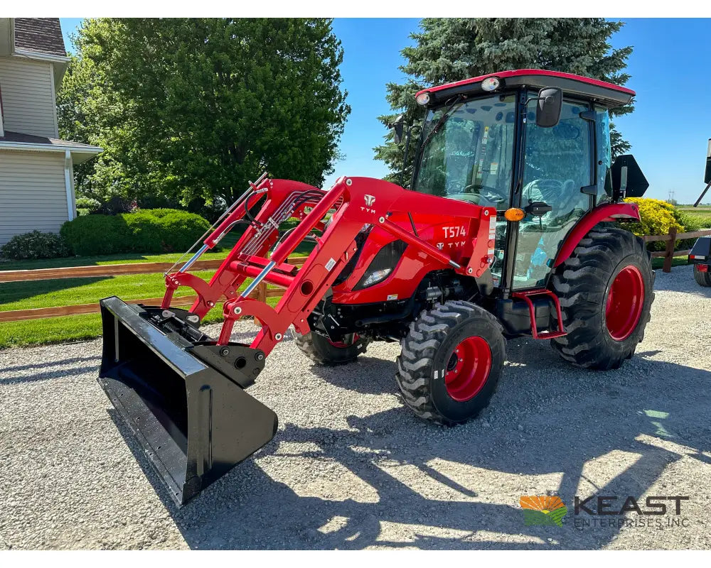 TYM T574HC 55 hp Cab Tractor Hydrostatic Transmission 2,790 lb Capacity Loader Tractors