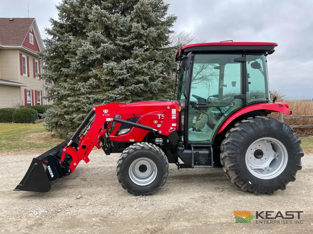 TYM T574HC 55 hp Cab Tractor - Hydrostatic Transmission 2,790 lb Capacity Loader Tractors