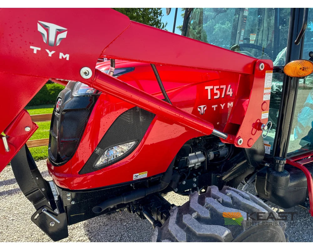 TYM T574HC 55 hp Cab Tractor Hydrostatic Transmission 2,790 lb Capacity Loader Tractors