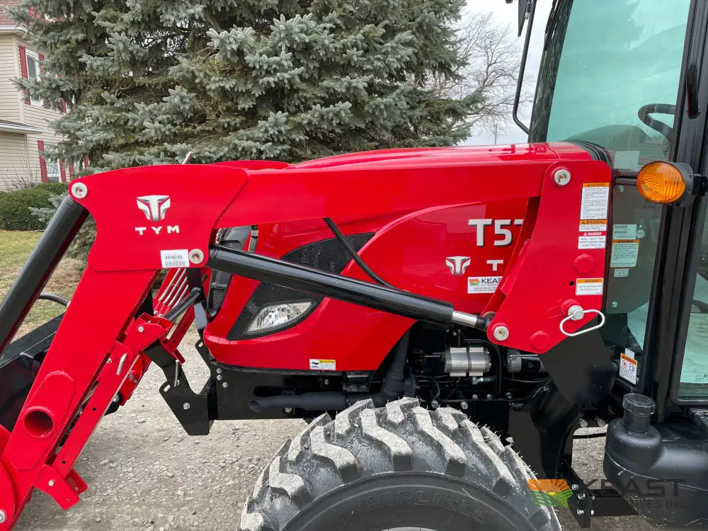 TYM T574HC 55 hp Cab Tractor - Hydrostatic Transmission 2,790 lb Capacity Loader Tractors