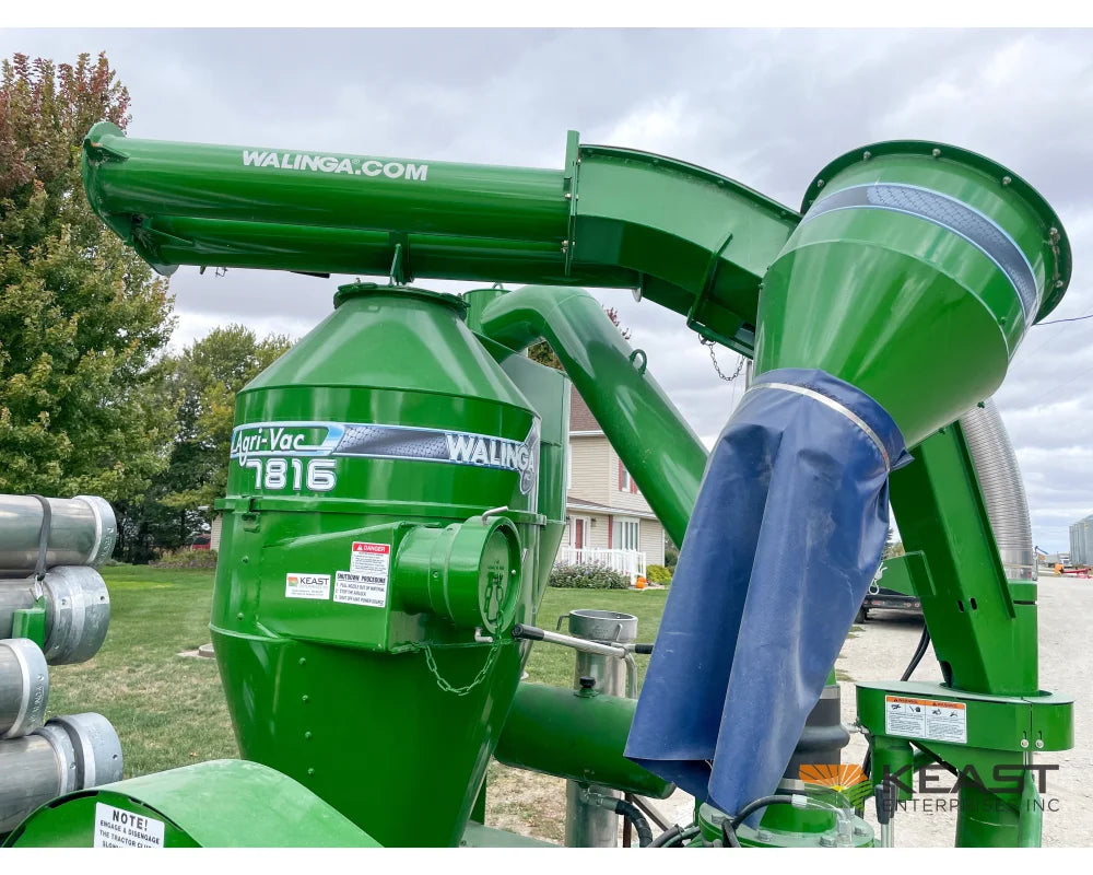 Walinga 7816DLX Self-Powered KEAST Built Grain Vac Up to 5,500 BPH Capacity Full Pipe Package Grain Vacs
