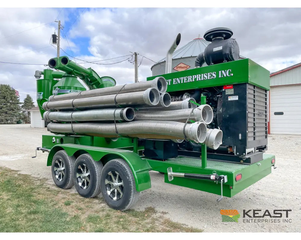 Walinga 7816DLX Self-Powered KEAST Built Grain Vac Up to 5,500 BPH Capacity Full Pipe Package Grain Vacs