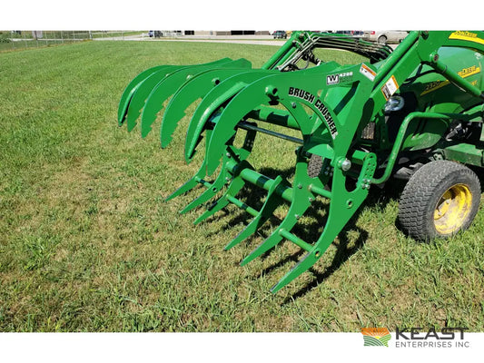 Westendorf BC4215 Brush Crusher Grapple - John Deere Loader Mount Brush Grapples