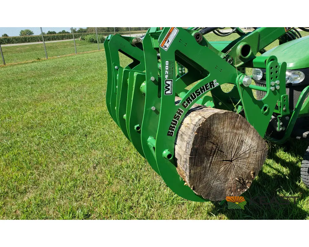 Westendorf BC4215 Brush Crusher Grapple - John Deere Loader Mount Brush Grapples